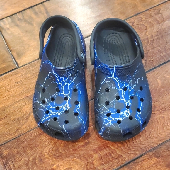 CROCS Shoes Crocs Classic Bistro Graphic Black Lightning Bolts Clog